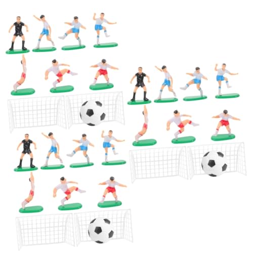 MUCKLILY 3 Sätze Dekoration der Fußballmannschaft Sport Topper thematisiert Fußball-Kuchen-Dekoration Geburtstagstortenfußball Tonhöhe Miniatur-Fußballfigur Kuchendekor PVC MUCKLILY 3 Sätze Dekoration der Fußballmannschaft Sport Topper thematisiert Fußball-Kuchen-Dekoration Geburtstagstortenfußball Tonhöhe Miniatur-Fußballfigur Kuchendekor PVC von MUCKLILY