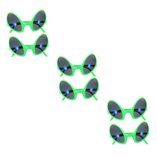 MUCKLILY 3 Sätze Lustige Alienbrille Rahmen Für Karneval Halloween Und Themenpartys Witzige Accessoires Für Bequemes Tragegefühl Vielseitig Einsetzbar 2 Stück * 3 MUCKLILY 3 Sätze Lustige Alienbrille Rahmen Für Karneval Halloween Und Themenpartys Witzige Accessoires Für Bequemes Tragegefühl Vielseitig Einsetzbar 2 Stück * 3 von MUCKLILY