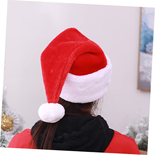 MUCKLILY 3 Stk. Weihnachtsmütze aus Kurzflorigem Plüsch Partyhut Festliche Santa Claus Kopfbedeckung Strapazierfähig Passform für Weihnachtsfeier und Kostümzubehör MUCKLILY 3 Stk. Weihnachtsmütze aus Kurzflorigem Plüsch Partyhut Festliche Santa Claus Kopfbedeckung Strapazierfähig Passform für Weihnachtsfeier und Kostümzubehör von MUCKLILY
