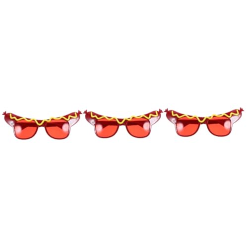 MUCKLILY 3 Stück Lustige Partybrille Hot Dog Design Einzigartige und Auffällige Accessoires für Feiern Hochzeiten und Versammlungen für Unvergessliche und Spaß MUCKLILY 3 Stück Lustige Partybrille Hot Dog Design Einzigartige und Auffällige Accessoires für Feiern Hochzeiten und Versammlungen für Unvergessliche und Spaß von MUCKLILY
