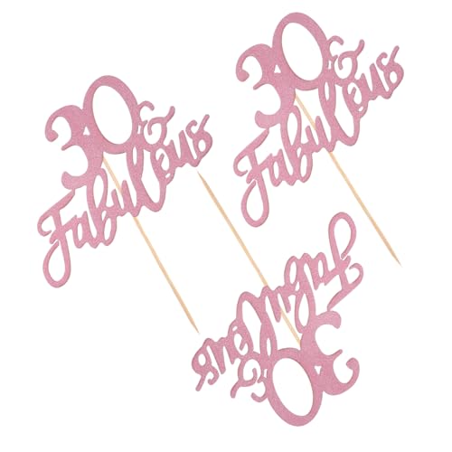MUCKLILY 3 Stück Roségold Glitzer Happy Birthday Tortendeko für Wiederverwendbare Tortenstecker für Geburtstagsfeiern und Jubiläumsdekorationen Vielseitig Einsetzbar für Cupcakes und MUCKLILY 3 Stück Roségold Glitzer Happy Birthday Tortendeko für Wiederverwendbare Tortenstecker für Geburtstagsfeiern und Jubiläumsdekorationen Vielseitig Einsetzbar für Cupcakes und von MUCKLILY