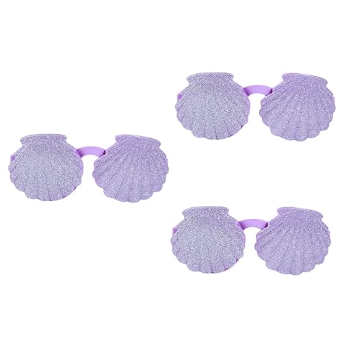 MUCKLILY 3 Stück Shell-brille Party Muschelförmige Brille Lustige Brille Tun So, Als Ob Sie Eine Brille Hätten Requisiten Neuheit Brille Foto -requisiten Karneval Brille Violett Stk MUCKLILY 3 Stück Shell-brille Party Muschelförmige Brille Lustige Brille Tun So, Als Ob Sie Eine Brille Hätten Requisiten Neuheit Brille Foto -requisiten Karneval Brille Violett Stk von MUCKLILY