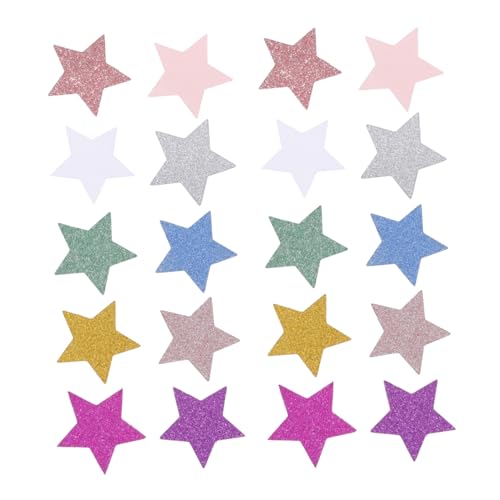 MUCKLILY 300 Stück Teiliges Buntes Stern konfetti Kreative Streudeko für Party Hochzeit Valentinstag Leichter Tisch Geschenkbox füller für Festliche Stimmung von MUCKLILY