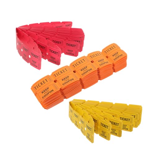 MUCKLILY 300 Stücke Tombola Liefern Tickets Für Veranstaltungen Eintrittskarten Event Tickets Papier von MUCKLILY