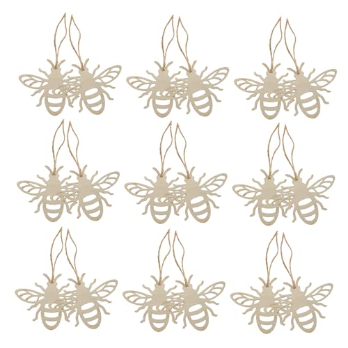 MUCKLILY 30Stücke Unfertige Holz Bienen Formen für DIY Dekoration Graffiti Holzscheiben für Kreative Bastelprojekte Sicher für Geschenkanhänger und Partydeko MUCKLILY 30Stücke Unfertige Holz Bienen Formen für DIY Dekoration Graffiti Holzscheiben für Kreative Bastelprojekte Sicher für Geschenkanhänger und Partydeko von MUCKLILY