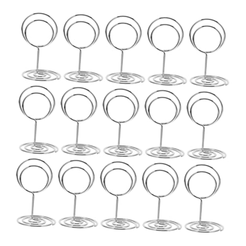 MUCKLILY 31 Stück Desktop -Gerät Tischkarten für die Tischdekoration Bildmenü-Clips Tischbildständer Inhaber einer Urlaubsplatzkarte Memohalter Rostfreier Stahl Silver MUCKLILY 31 Stück Desktop -Gerät Tischkarten für die Tischdekoration Bildmenü-Clips Tischbildständer Inhaber einer Urlaubsplatzkarte Memohalter Rostfreier Stahl Silver von MUCKLILY