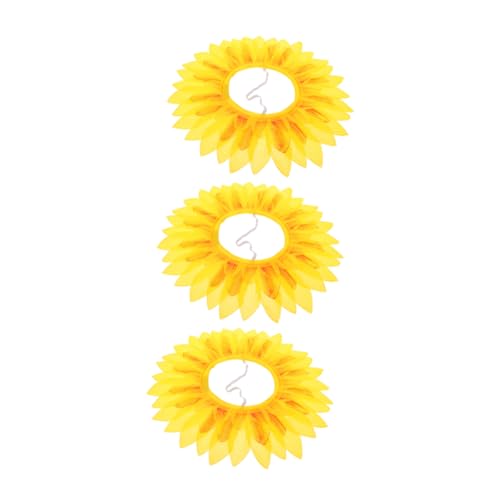 MUCKLILY 3Stücke Sonnenblumen Kostüm Hut Lustige Sonnenblumenform Kopfstück Für Karneval Kostümparty Und Tanzaufführungen Zufälliger Schnurfarbe MUCKLILY 3Stücke Sonnenblumen Kostüm Hut Lustige Sonnenblumenform Kopfstück Für Karneval Kostümparty Und Tanzaufführungen Zufälliger Schnurfarbe von MUCKLILY