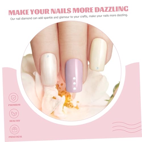 MUCKLILY 4 Boxen Teiliges Mixed Style Nageldekoration mit Perlenfreien Bastelperlen Design für Natürliche und Künstliche Nägel Vielseitig für DIY Nail Art Schuhe Handy Bastelarbeiten von MUCKLILY