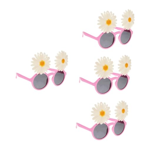 MUCKLILY 4 Paare Hawaiian Partybrille mit Blumenmotiv Lustige Sonnenbrille für Partys Kreative Fotorequisiten für Geburtstagsfeiern und Sommerveranstaltungen MUCKLILY 4 Paare Hawaiian Partybrille mit Blumenmotiv Lustige Sonnenbrille für Partys Kreative Fotorequisiten für Geburtstagsfeiern und Sommerveranstaltungen von MUCKLILY