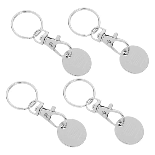 MUCKLILY 4 Stück Einkaufswagen Chip Schlüsselanhänger aus Teiliges Robust und Elegant für Einkauf Multifunktional Einkaufswagen Token Langlebig für Ihre Schlüsselbund MUCKLILY 4 Stück Einkaufswagen Chip Schlüsselanhänger aus Teiliges Robust und Elegant für Einkauf Multifunktional Einkaufswagen Token Langlebig für Ihre Schlüsselbund von MUCKLILY
