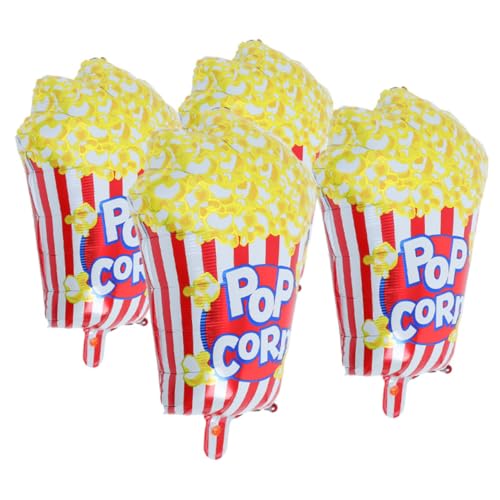 MUCKLILY 4 Stück Popcornballon Popcorn-Requisite Ballondekor Partydekorationen für Filmabende Zubehör für Film-Mottopartys Geburtstagsfeier Snack Dekorationen Partyversorgung Aluminiumfolie MUCKLILY 4 Stück Popcornballon Popcorn-Requisite Ballondekor Partydekorationen für Filmabende Zubehör für Film-Mottopartys Geburtstagsfeier Snack Dekorationen Partyversorgung Aluminiumfolie von MUCKLILY