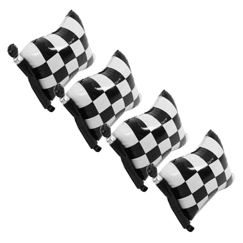 MUCKLILY 4 Stück Teiliges Rennparty Luftballons Kariert Checkered Flag Ballons für Geburtstags und Feierdeko Schnelle Befüllung Vielseitige Partydekoration Stilvolles Motorsport Motiv MUCKLILY 4 Stück Teiliges Rennparty Luftballons Kariert Checkered Flag Ballons für Geburtstags und Feierdeko Schnelle Befüllung Vielseitige Partydekoration Stilvolles Motorsport Motiv von MUCKLILY