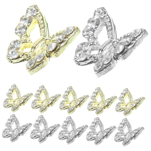 MUCKLILY 40 Stück Schmetterling Nagelcharms Nagelkunst Zubehör für Maniküre Vielseitige Nail Art Dekoration Glänzende und Designs für Kreative Nägel MUCKLILY 40 Stück Schmetterling Nagelcharms Nagelkunst Zubehör für Maniküre Vielseitige Nail Art Dekoration Glänzende und Designs für Kreative Nägel von MUCKLILY