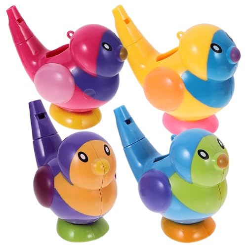 MUCKLILY 4Stücke Badewanne Cartoon Pfeife Vogelpfeifen für Wasser Spaß Sicheres Badespielzeug Pädagogisches Wasserspielzeug für Kleinkinder für Badewanne von MUCKLILY