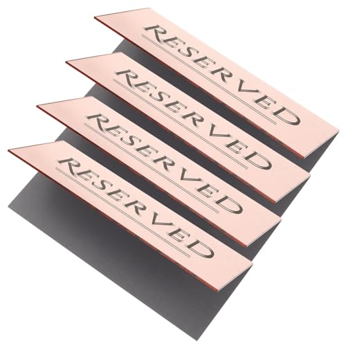 MUCKLILY 4Stücke Reservierte Sitzplatzschilder Hochzeitsstuhl Tag aus Roségold Beschilderung für Besondere Anlässe Restaurant und Gästemanagement MUCKLILY 4Stücke Reservierte Sitzplatzschilder Hochzeitsstuhl Tag aus Roségold Beschilderung für Besondere Anlässe Restaurant und Gästemanagement von MUCKLILY