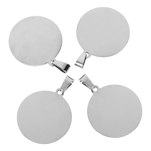MUCKLILY 4pcs Runde Edelstahl -leer -tags Metallstempeln Rohlinge Für Gravur -diy -schlüsselanhänger, Pet -id -tags, Schmuckzubehör 2,5 Cm MUCKLILY 4pcs Runde Edelstahl -leer -tags Metallstempeln Rohlinge Für Gravur -diy -schlüsselanhänger, Pet -id -tags, Schmuckzubehör 2,5 Cm von MUCKLILY
