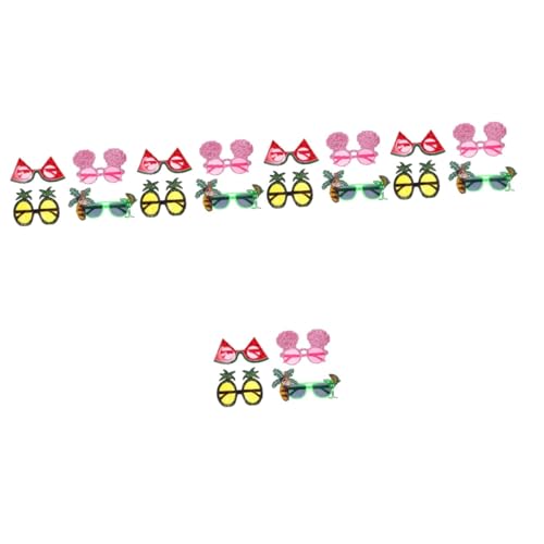 MUCKLILY 5 Sätze Partybrille Partyzubehör Zum Thema Strand Tropische Sonnenbrille Luau Strand Sonnenbrille Lustige Sonnenbrille Party Sonnenbrille Lustige Brille Stk 4 Stück * 5 von MUCKLILY