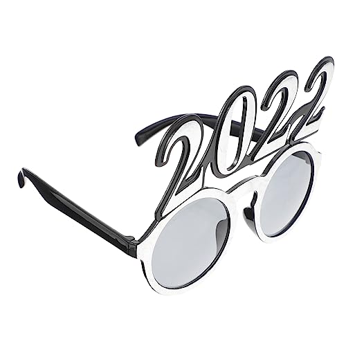 MUCKLILY 5 Stk 2022 Brille Weihnachtsdekoration Cosplay-Kostüme Ornament Gläser Leistungsrequisiten kreative Brillen lustig Brillengestelle Neujahrsvorräte Partybedarf Kind schmücken von MUCKLILY