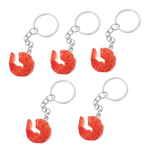 MUCKLILY 5 Stück Garnelen Schlüsselanhänger Imitation Lebensmittel Anhänger für Handtaschen und Geldbörsen Kreative Accessoires für Frauen Realistische und Lustige Designs MUCKLILY 5 Stück Garnelen Schlüsselanhänger Imitation Lebensmittel Anhänger für Handtaschen und Geldbörsen Kreative Accessoires für Frauen Realistische und Lustige Designs von MUCKLILY