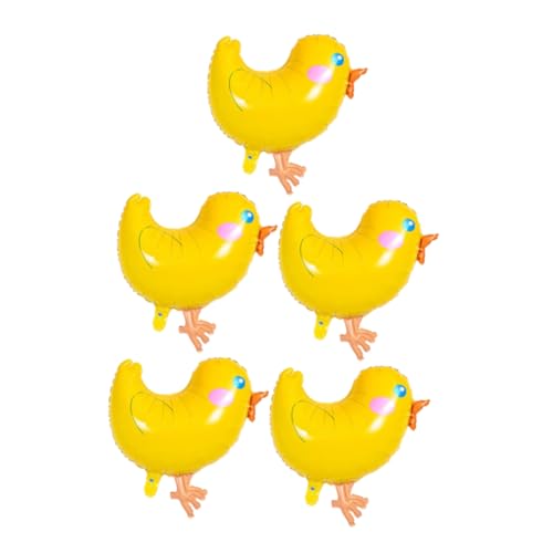 MUCKLILY 5 Stück Großer Gelber Hühnerballon Luftballons Mit Nutztieren Farmtierdekorationen Folienballons Für Die Babyparty Partydekorationen Für Erwachsene Frühlingsdeko Aluminiumfolie MUCKLILY 5 Stück Großer Gelber Hühnerballon Luftballons Mit Nutztieren Farmtierdekorationen Folienballons Für Die Babyparty Partydekorationen Für Erwachsene Frühlingsdeko Aluminiumfolie von MUCKLILY