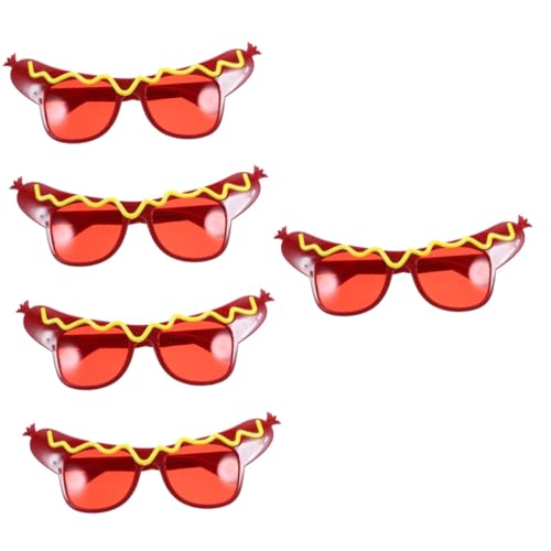 MUCKLILY 5 Stück Lustige Brillen für Partys Einzigartige Farbenfrohe Accessoires für Veranstaltungen Karneval und Feiern Leicht zu Reinigen und Komfortabel von MUCKLILY