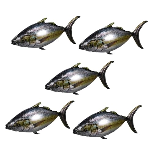 MUCKLILY 5 Stück Realistische Thunfisch Luftballons aus Aluminiumfolie Lebensechte Fisch Deko für Meeres Sommer und Strandpartys Wiederverwendbar Farbintensiv für Geburtstagsfeiern MUCKLILY 5 Stück Realistische Thunfisch Luftballons aus Aluminiumfolie Lebensechte Fisch Deko für Meeres Sommer und Strandpartys Wiederverwendbar Farbintensiv für Geburtstagsfeiern von MUCKLILY