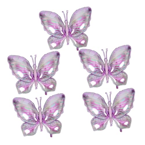 MUCKLILY 5 Stück Schmetterling Folienballons Aufblasbare Deko für Geburtstagsfeiern Partydekoration Tolle Foto Requisiten Pastellfarbene Ballons für Besondere Anlässe MUCKLILY 5 Stück Schmetterling Folienballons Aufblasbare Deko für Geburtstagsfeiern Partydekoration Tolle Foto Requisiten Pastellfarbene Ballons für Besondere Anlässe von MUCKLILY
