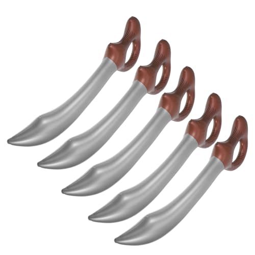 MUCKLILY 5 Stück Teiliges Aufblasbare Piratenschwerter aus Ergonomisch Geformt Lebensechte Spielzeugrequisiten Piratenkostüme für Geburtstags Halloween partys MUCKLILY 5 Stück Teiliges Aufblasbare Piratenschwerter aus Ergonomisch Geformt Lebensechte Spielzeugrequisiten Piratenkostüme für Geburtstags Halloween partys von MUCKLILY
