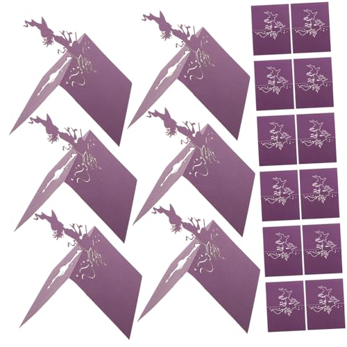 MUCKLILY 50 Stück Halloween Tischkarten für Hochzeiten und Partys Design für Namensschilder Leicht Beschreibbare Platzkarten für Tischdekoration für Halloween Feiern von MUCKLILY