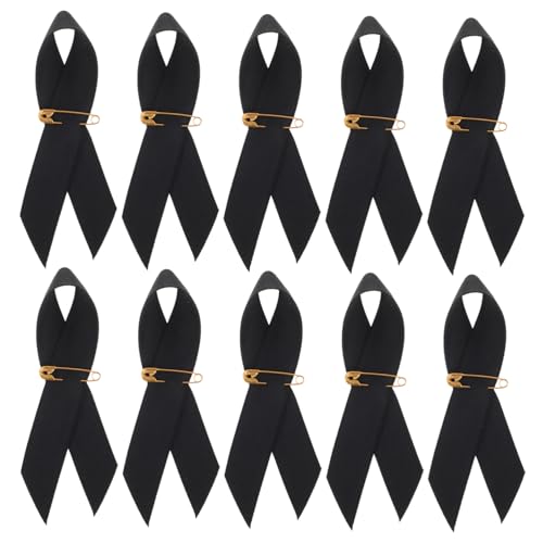 MUCKLILY 50 Stück Schwarze Trauerschleifen Erinnerungsbänder mit Sicherheitsnadeln für Beerdigungen Gedenkfeiern Trauerbekleidung Symbolisieren und Anteilnahme MUCKLILY 50 Stück Schwarze Trauerschleifen Erinnerungsbänder mit Sicherheitsnadeln für Beerdigungen Gedenkfeiern Trauerbekleidung Symbolisieren und Anteilnahme von MUCKLILY