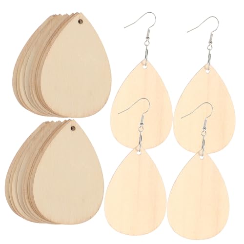 MUCKLILY 50 Stück Teiliges Holz ohrring DIY Ohrschmuck Blank Naturbelassen Leicht zum Bemalen und Basteln Holz Charms mit Glatter Oberfläche für Frauen Schmuckherstellung Weihnachten MUCKLILY 50 Stück Teiliges Holz ohrring DIY Ohrschmuck Blank Naturbelassen Leicht zum Bemalen und Basteln Holz Charms mit Glatter Oberfläche für Frauen Schmuckherstellung Weihnachten von MUCKLILY