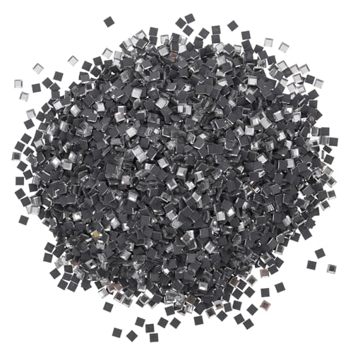 MUCKLILY 5000 Stück Mini Glas Mosaiksteine Transparent DIY Nageldekorationen Handgefertigte Maniküre Kunststeine für Nagelbilder und Heimdekoration Bastelset für Kreative Nail Art Designs von MUCKLILY
