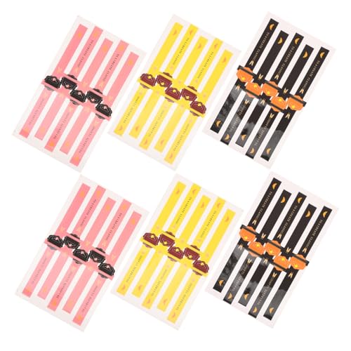 MUCKLILY 50Stücke Geschenkaufkleber Selbstklebende Etiketten Streifenform für Verpackungen Gelb für Kekstüten Geschenkverpackungen und Dekorationen MUCKLILY 50Stücke Geschenkaufkleber Selbstklebende Etiketten Streifenform für Verpackungen Gelb für Kekstüten Geschenkverpackungen und Dekorationen von MUCKLILY