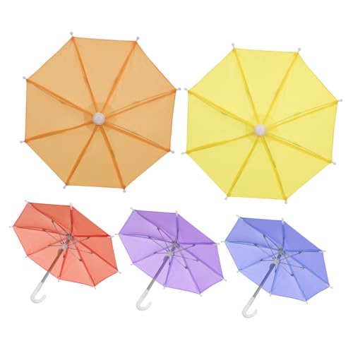 MUCKLILY 5Stücke Mini Regenschirme für Regenschirme zum Basteln Dekorieren für Fotografie Sicheres Design mit Schaft Farben Zufällig MUCKLILY 5Stücke Mini Regenschirme für Regenschirme zum Basteln Dekorieren für Fotografie Sicheres Design mit Schaft Farben Zufällig von MUCKLILY