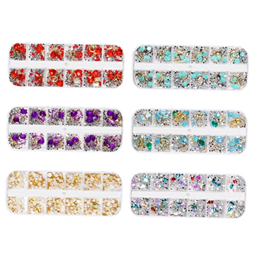MUCKLILY 5Stücke Teiliges Nagelschmuck Kreative Maniküre Dekoration mit Perlen und Strass für DIY Nageldesign für Natürliche und Künstliche Nägel Perfektes MUCKLILY 5Stücke Teiliges Nagelschmuck Kreative Maniküre Dekoration mit Perlen und Strass für DIY Nageldesign für Natürliche und Künstliche Nägel Perfektes von MUCKLILY