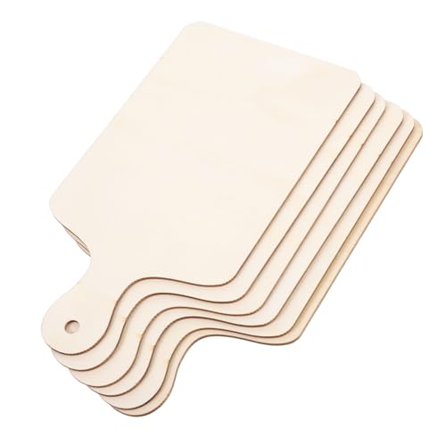 MUCKLILY 6 Stück Mini Holz Schneidebretter Unbehandelt für Diy Projekte Kinderhandwerk Kreative Kunstwerke Vielseitige Nutzung für Bastelarbeiten MUCKLILY 6 Stück Mini Holz Schneidebretter Unbehandelt für Diy Projekte Kinderhandwerk Kreative Kunstwerke Vielseitige Nutzung für Bastelarbeiten von MUCKLILY