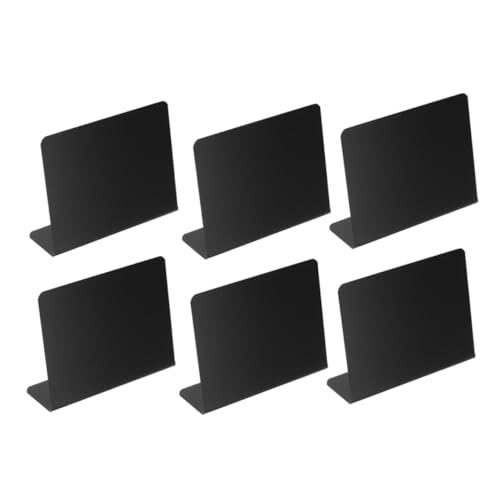 MUCKLILY 6 Stück Mini-esstischtafel Esstisch Kleine Tafel Tischkarten Für Die Tischdekoration Tafelschilder Tischplatte Schreiben, Wischen, Booten Mini -kreidebretter Zeichen Pvc Schwarz MUCKLILY 6 Stück Mini-esstischtafel Esstisch Kleine Tafel Tischkarten Für Die Tischdekoration Tafelschilder Tischplatte Schreiben, Wischen, Booten Mini -kreidebretter Zeichen Pvc Schwarz von MUCKLILY