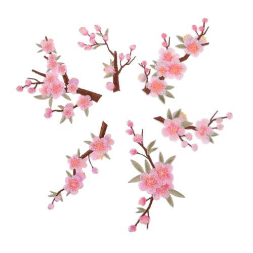 MUCKLILY 6 Stück Teiliges Bestickte Blumen Aufnäher mit Eisenfixierung Cartoon Pflaumen Pfirsichblüten Applikationen Vielseitig für Kleidung Taschen Hüte Diy-nähprojekte Langlebige Blumen MUCKLILY 6 Stück Teiliges Bestickte Blumen Aufnäher mit Eisenfixierung Cartoon Pflaumen Pfirsichblüten Applikationen Vielseitig für Kleidung Taschen Hüte Diy-nähprojekte Langlebige Blumen von MUCKLILY