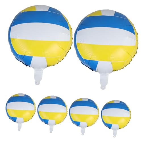 MUCKLILY 6 Stück Volleyball Ballon Aufblasbare Dekoration für Strandparty und Volleyball Wettbewerbe MUCKLILY 6 Stück Volleyball Ballon Aufblasbare Dekoration für Strandparty und Volleyball Wettbewerbe von MUCKLILY