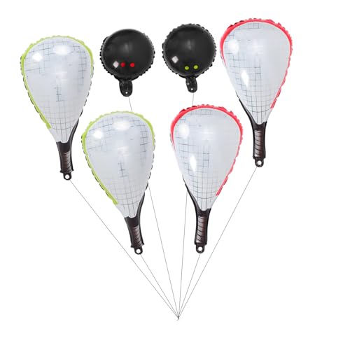 MUCKLILY 6 Teiliger Tennisballon Tennis Folienball Schlägerballon Für Partydekorationen Mit Sportthema Fotoautomaten Requisiten Verschiedene Farben MUCKLILY 6 Teiliger Tennisballon Tennis Folienball Schlägerballon Für Partydekorationen Mit Sportthema Fotoautomaten Requisiten Verschiedene Farben von MUCKLILY
