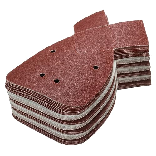 MUCKLILY 60 Stück Sandpapier schleifpapier san disc schmirgelpapier set Streugut Loch Unterlage rot von MUCKLILY