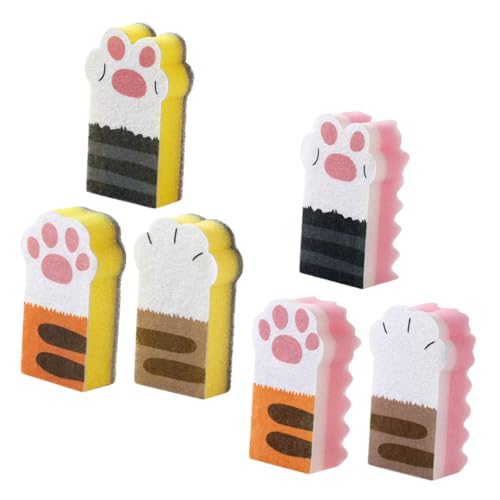 MUCKLILY 6St Katzenpfotenschwamm Hochleistungsschwamm Naturschwämme süßer Körper-Luffa Spülschwamm Küchenschwämme Schwämme für Geschirr sauber Sandwich Geschirrspüler Vlies MUCKLILY 6St Katzenpfotenschwamm Hochleistungsschwamm Naturschwämme süßer Körper-Luffa Spülschwamm Küchenschwämme Schwämme für Geschirr sauber Sandwich Geschirrspüler Vlies von MUCKLILY