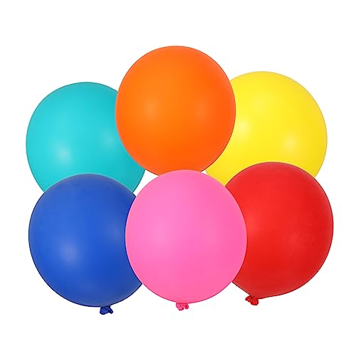 MUCKLILY 6Stücke Große Dekorative Latexballons Sortierten Farben Partybedarf für Geburtstagsfeiern Hochzeiten und Feste Langlebig und Leicht zu Dekorieren MUCKLILY 6Stücke Große Dekorative Latexballons Sortierten Farben Partybedarf für Geburtstagsfeiern Hochzeiten und Feste Langlebig und Leicht zu Dekorieren von MUCKLILY