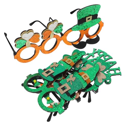 MUCKLILY 7 Stück Party Dekoration Gläser Koboldhutbrille Grünes Zubehör Irische Festivalbrille Kobold-kostüm-partybrille Irische Partygeschenke St. Patricks Day-brillen Abs MUCKLILY 7 Stück Party Dekoration Gläser Koboldhutbrille Grünes Zubehör Irische Festivalbrille Kobold-kostüm-partybrille Irische Partygeschenke St. Patricks Day-brillen Abs von MUCKLILY