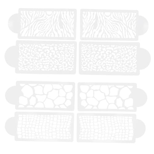 MUCKLILY 8 Stück Teiliges Leopardmuster Tortenschablonen Wasserdichte Glatte Ränder DIY Essbare Spitzen Tortendekoration Wiederverwendbare Fondant Schablonen für Handgemachte Kuchen MUCKLILY 8 Stück Teiliges Leopardmuster Tortenschablonen Wasserdichte Glatte Ränder DIY Essbare Spitzen Tortendekoration Wiederverwendbare Fondant Schablonen für Handgemachte Kuchen von MUCKLILY