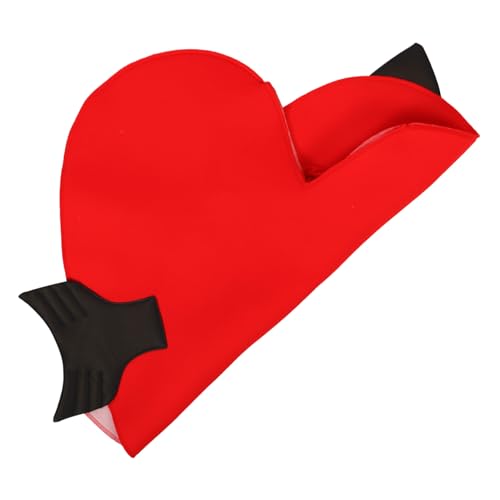 MUCKLILY Amor-kostüm Valentinstag-kostüm Für Erwachsene Herz-kostüm-outfit Herzkostüm Amor Herz Kostüm Rote Herzen Zum Valentinstag Valentinstag-requisite Polyester Bilden Mann Herzförmig von MUCKLILY