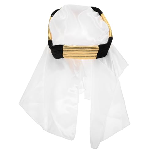 MUCKLILY Arabischer Hut Erwachsene Cosplay Dekorativer Kopfschmuck Arabische Spiel Requisit Leicht Tragbar Weiches Material Für Party Festival Schwarz von MUCKLILY