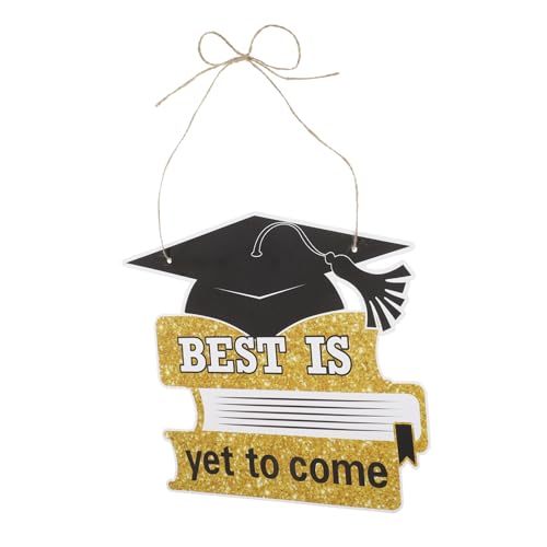 MUCKLILY Bachelor -Hutkarte Abschlussdekor Abschlussbanner Party Glücklich Willkommen Tür Veranda Dekoration Papierschild Hängendes Abschluss-Wandschild Hanfseil MUCKLILY Bachelor -Hutkarte Abschlussdekor Abschlussbanner Party Glücklich Willkommen Tür Veranda Dekoration Papierschild Hängendes Abschluss-Wandschild Hanfseil von MUCKLILY