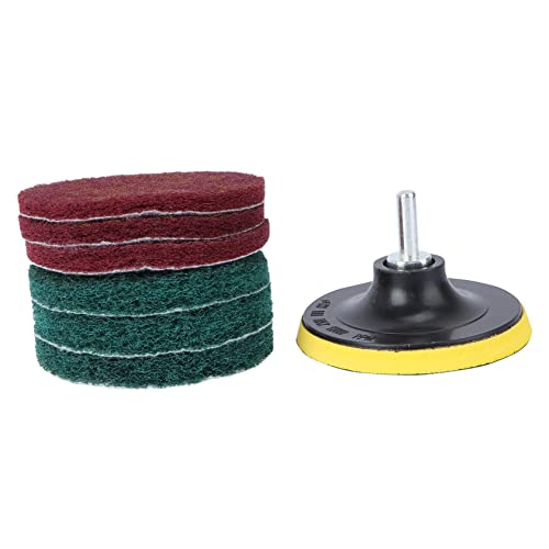 MUCKLILY Bohrmaschine selbstklebende Scheibe Schleifpads 100 mm Achse sauberes Tuch 4-Zoll-Schleifplatte selbstklebendes Scheibenrad MUCKLILY Bohrmaschine selbstklebende Scheibe Schleifpads 100 mm Achse sauberes Tuch 4-Zoll-Schleifplatte selbstklebendes Scheibenrad von MUCKLILY