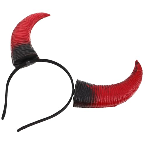 MUCKLILY Dämonische Hörner Haarreif Kleines Rotschwarzes Horn-headpiece Leichter Pu-kunststoff Bequemer Sitz Wiederverwendbar Halloween Party Cosplay Accessoire für Frauen und Männer MUCKLILY Dämonische Hörner Haarreif Kleines Rotschwarzes Horn-headpiece Leichter Pu-kunststoff Bequemer Sitz Wiederverwendbar Halloween Party Cosplay Accessoire für Frauen und Männer von MUCKLILY